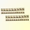 1 Yard Gold Stud Iron On Tape Trim 1/2 Inch Metallic Accent Strip